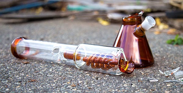 Buy Wholesale China Hot Sales Clear Glass Recycle Smoking Water Pipe Smoke  Bubbler Glass Bong & Bong at USD 18