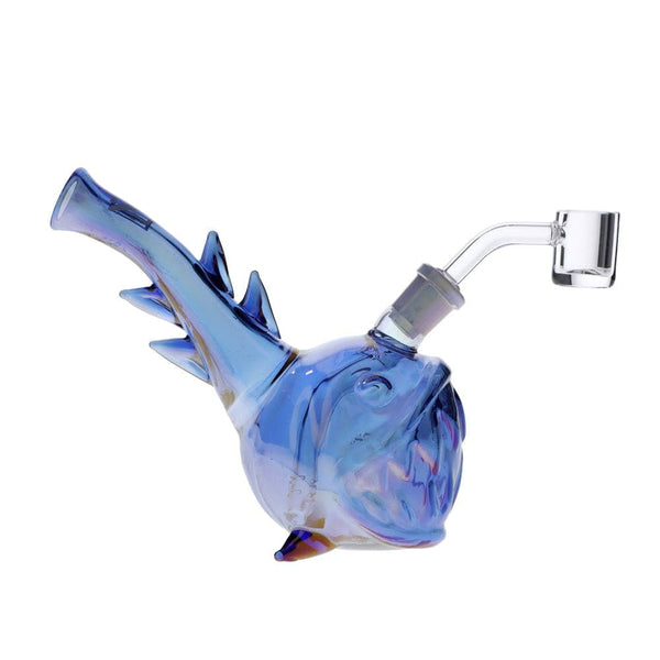 Angler Fish Bong | Iridescent Cool Glass Fish Rig