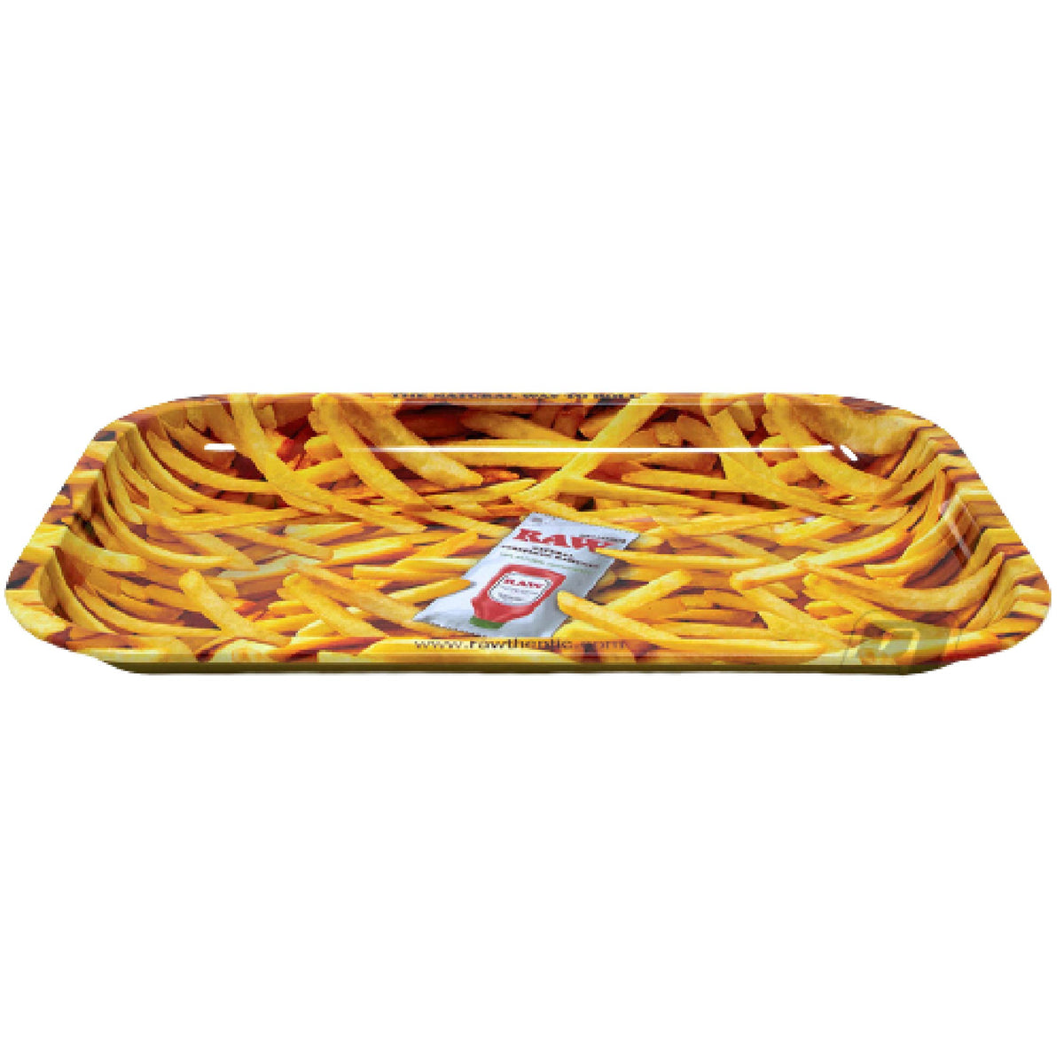 Metal Rolling Tray French Fries RAW