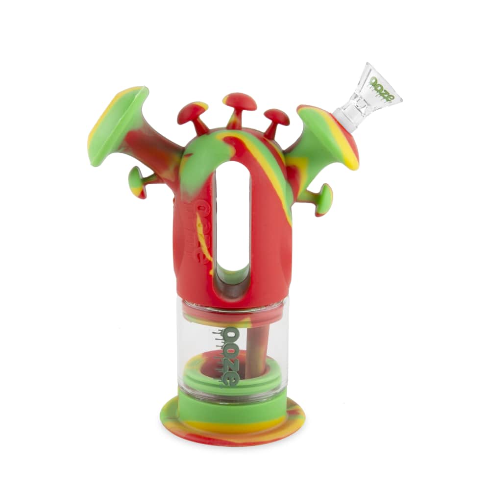 7.5” Ooze Trip Water Pipe Silicone Bubbler Rig