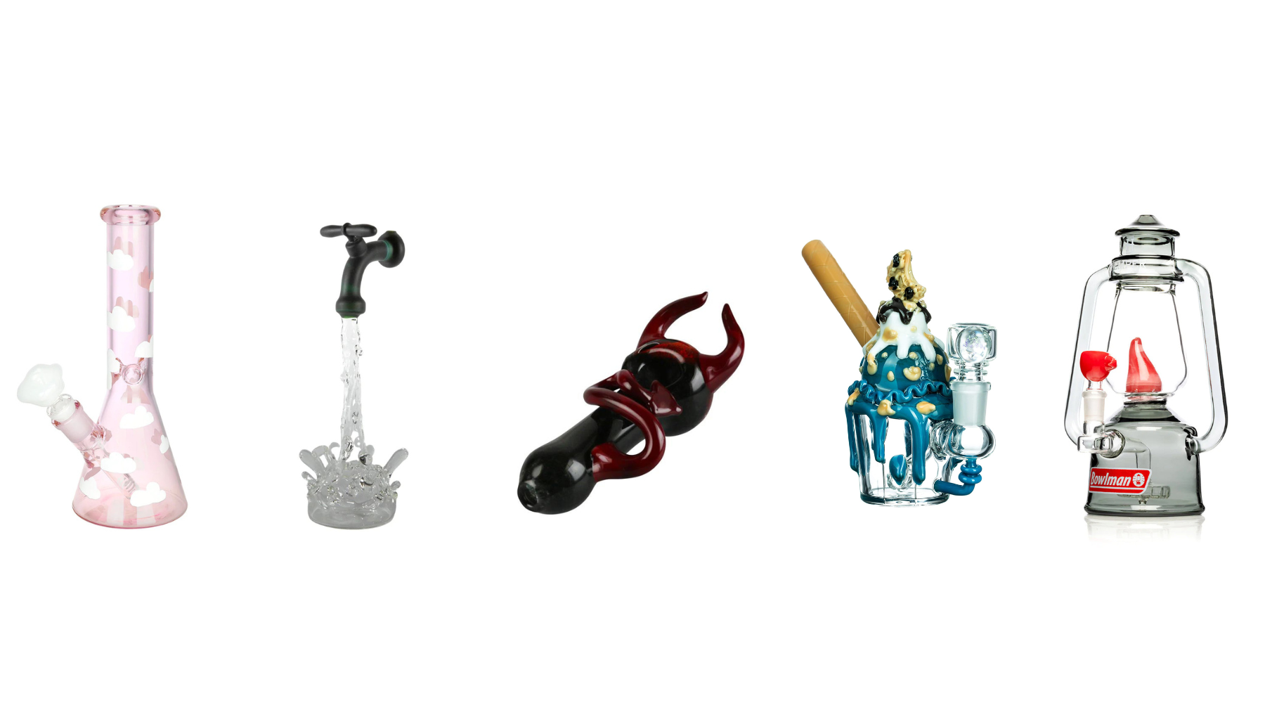 Themed Glass Bongs and Pipes