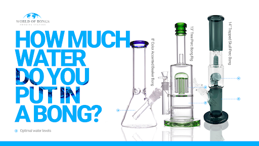 How much water in a bong