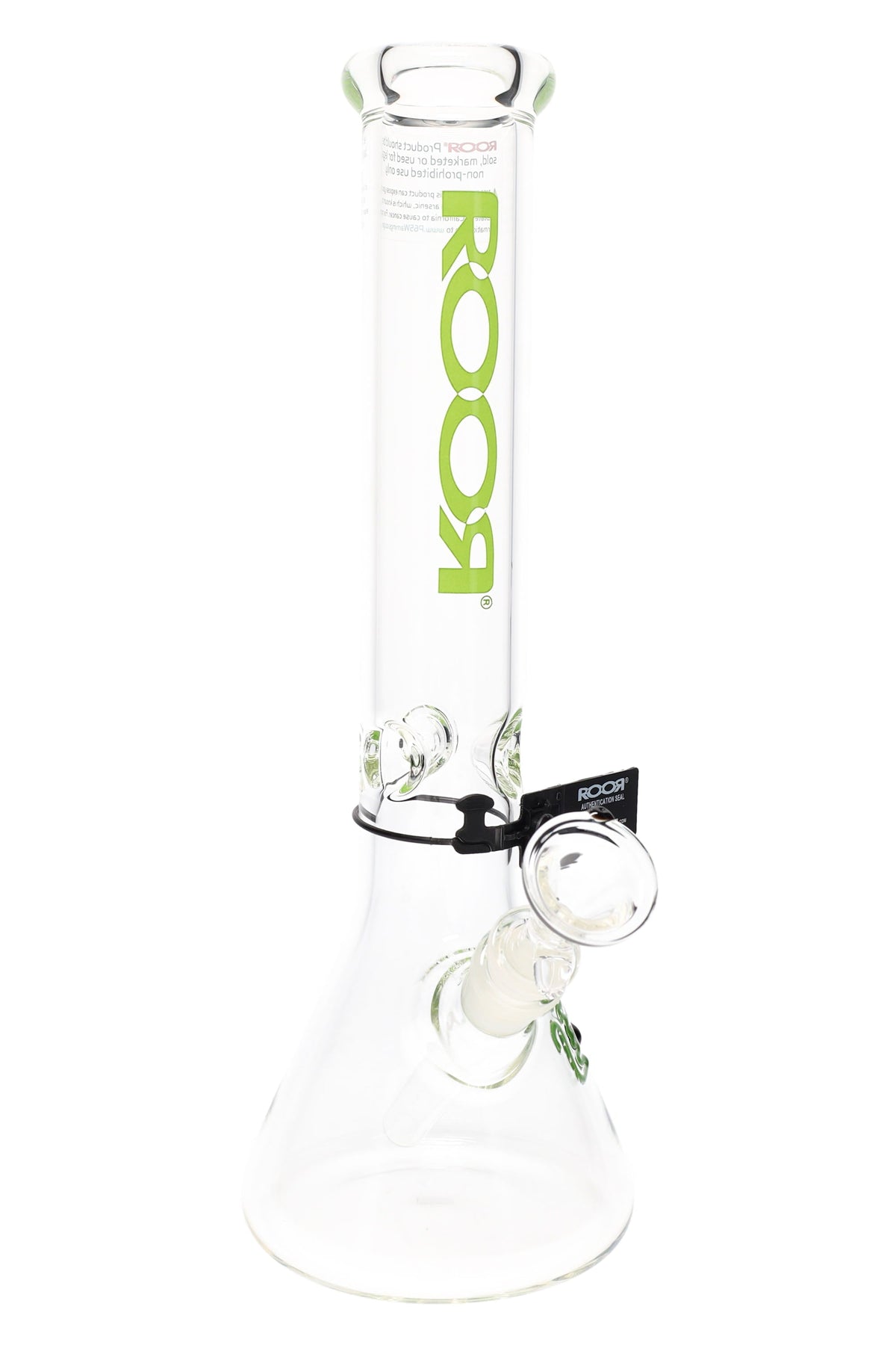 ROOR Classic Thick Glass Beaker Bong with Ice Pinch