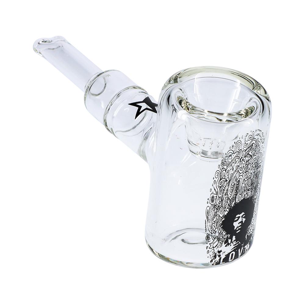 Jimi Hendrix Love 6&quot; Clear Hammer Sherlock Pipe