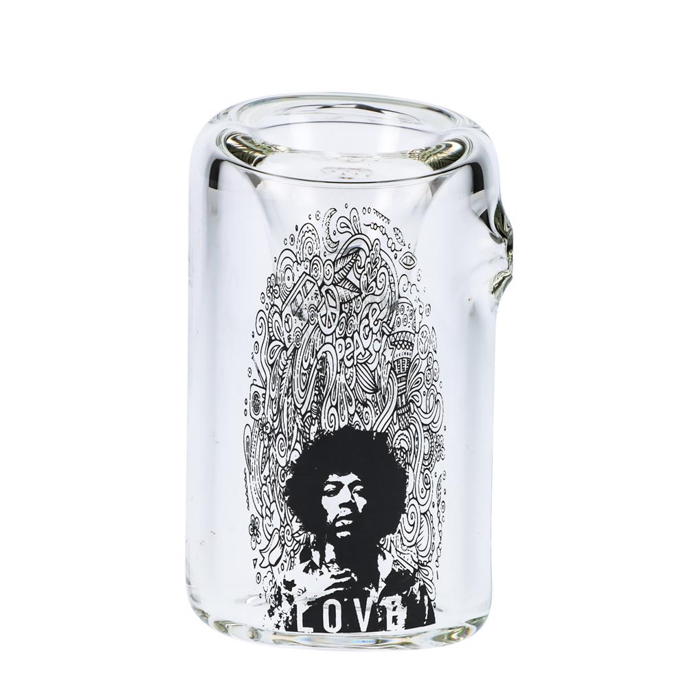 Jimi Hendrix Love 6&quot; Clear Hammer Sherlock Pipe