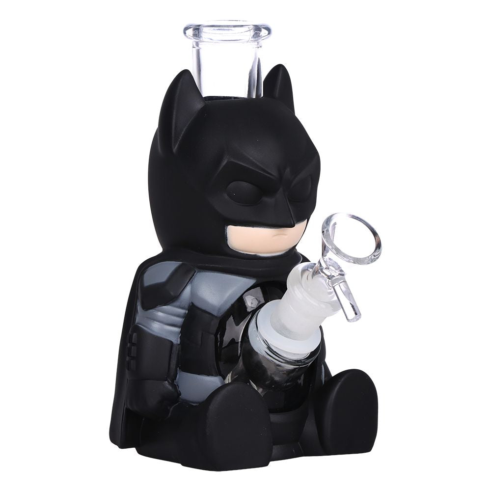 2-Pack - Batguy Glass & Vinyl Bong - 7"