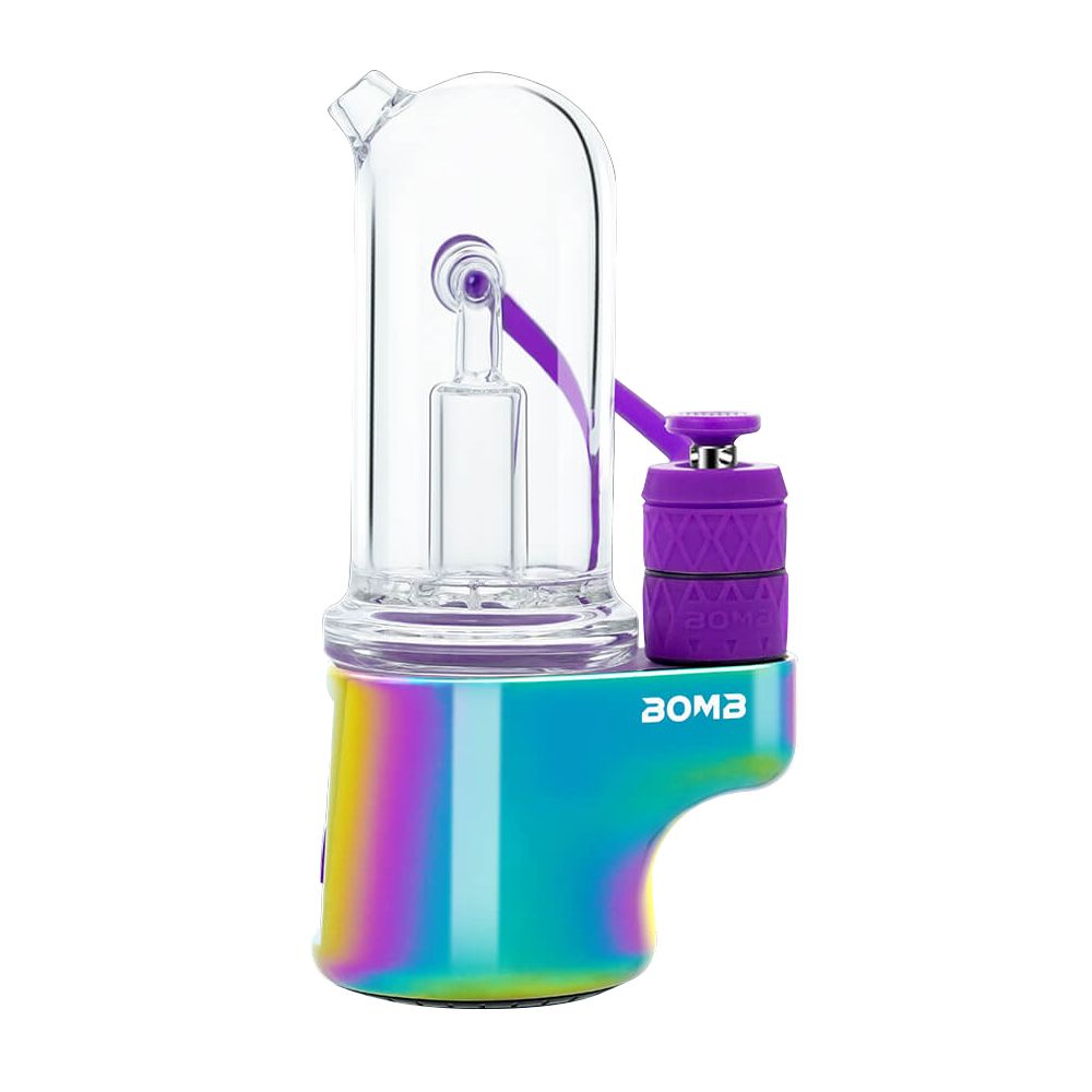 Bomb Aerix rainbow Electric Dab Rig on a white background 