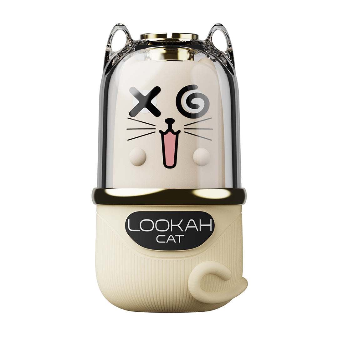Lookah Cat smoking device with a cat face design on a white background