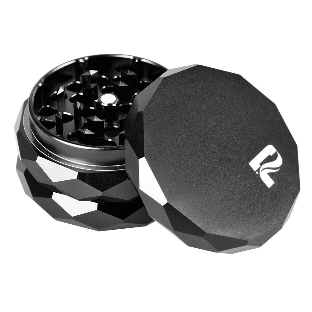 Diamond Faceted Aluminum Herb Grinder - 4 Piece
