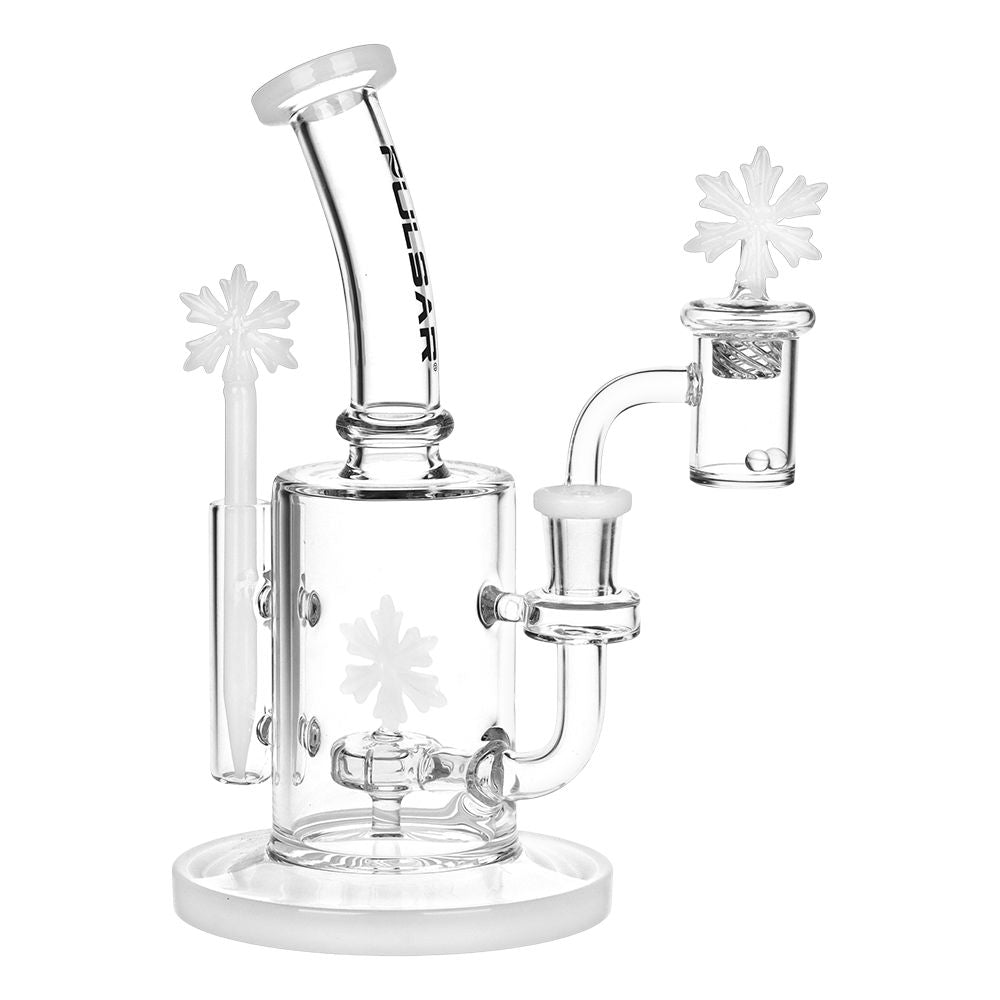 Snowflake Dab Rig Set on a white background 