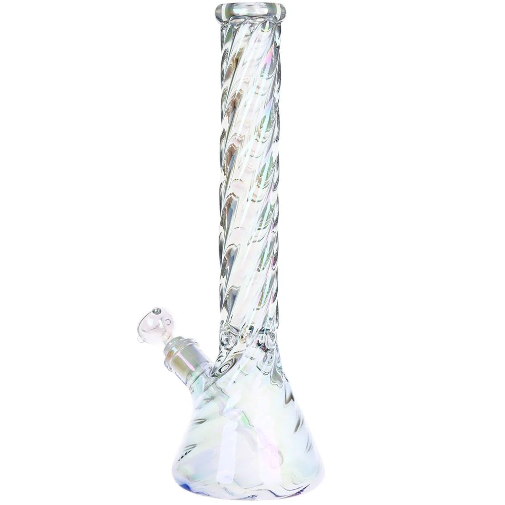 A Positive Twist Beaker Glass Bong - 8.5"