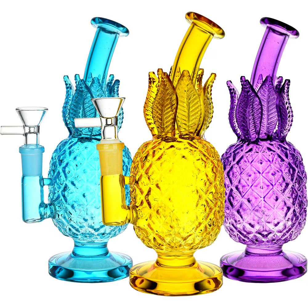 8.5&quot; Clearest Pineapple Glass Bong