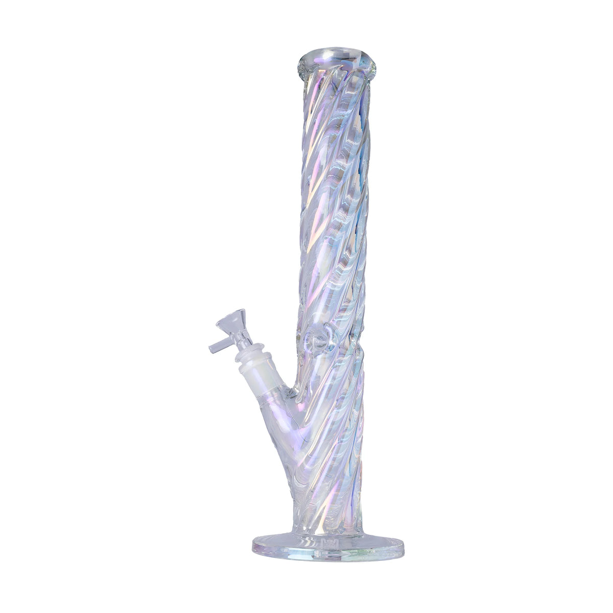 XL Iridescent Twisted Glass Bong
