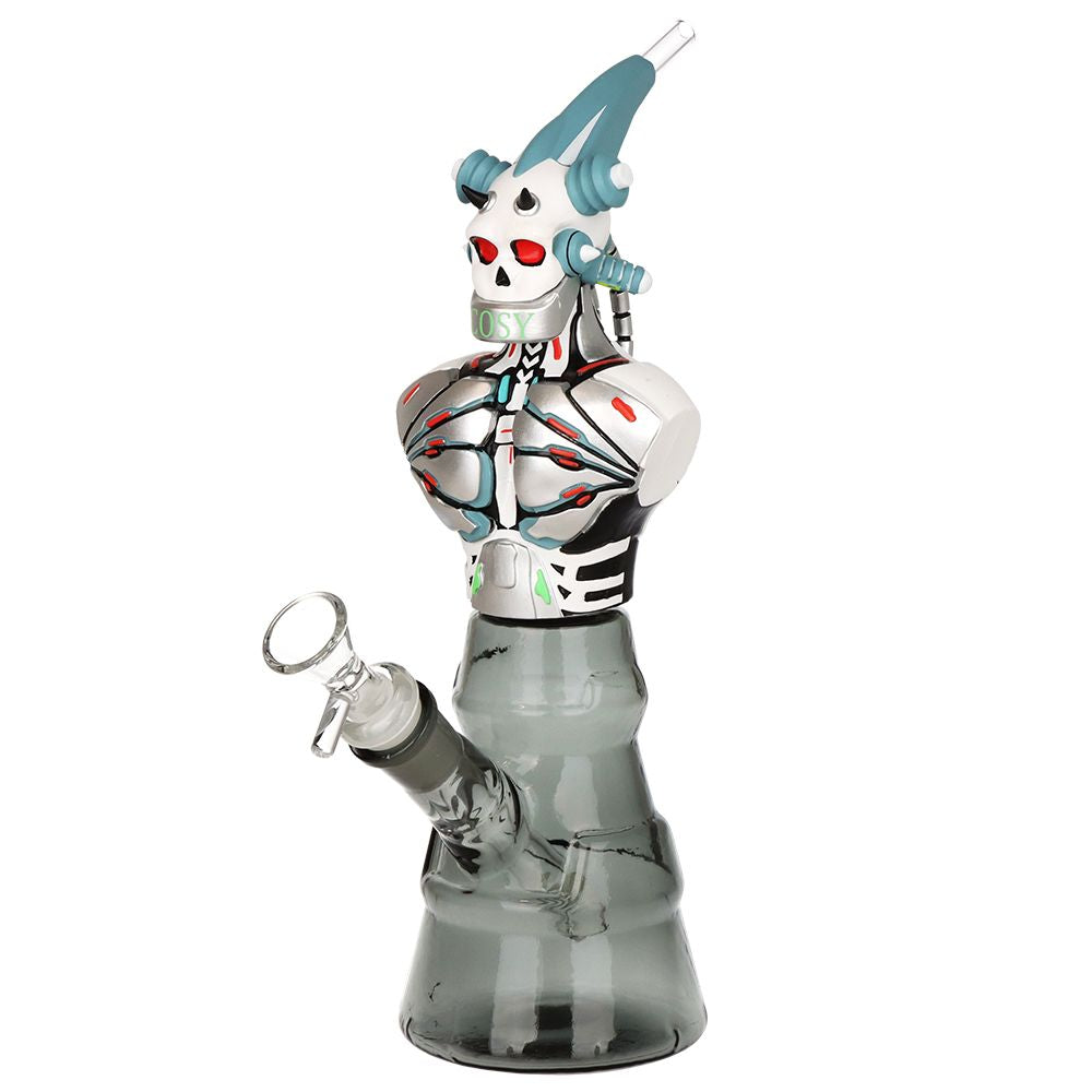 Mechanic Skeleton Scary Bong on a white background