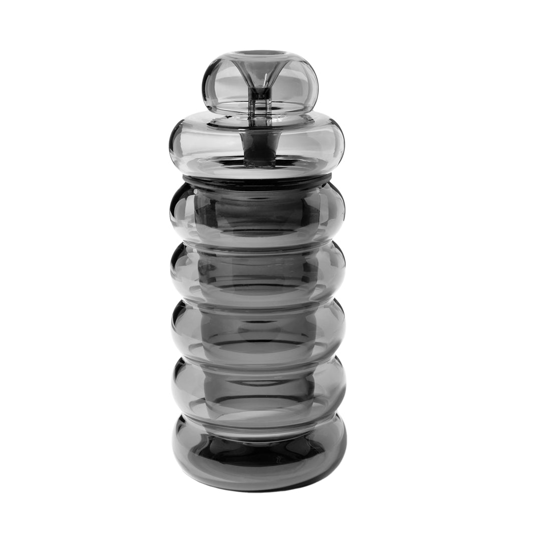 NWTN HOME Bolla Gravity Bong Amber Charcoal on a white background 