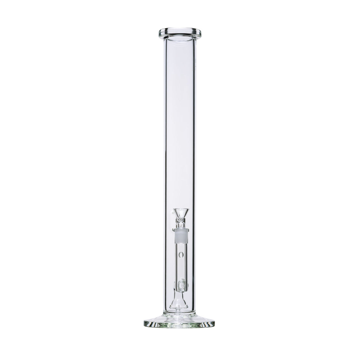 Big Glass Bong with Bowl - 18 inches on white background 