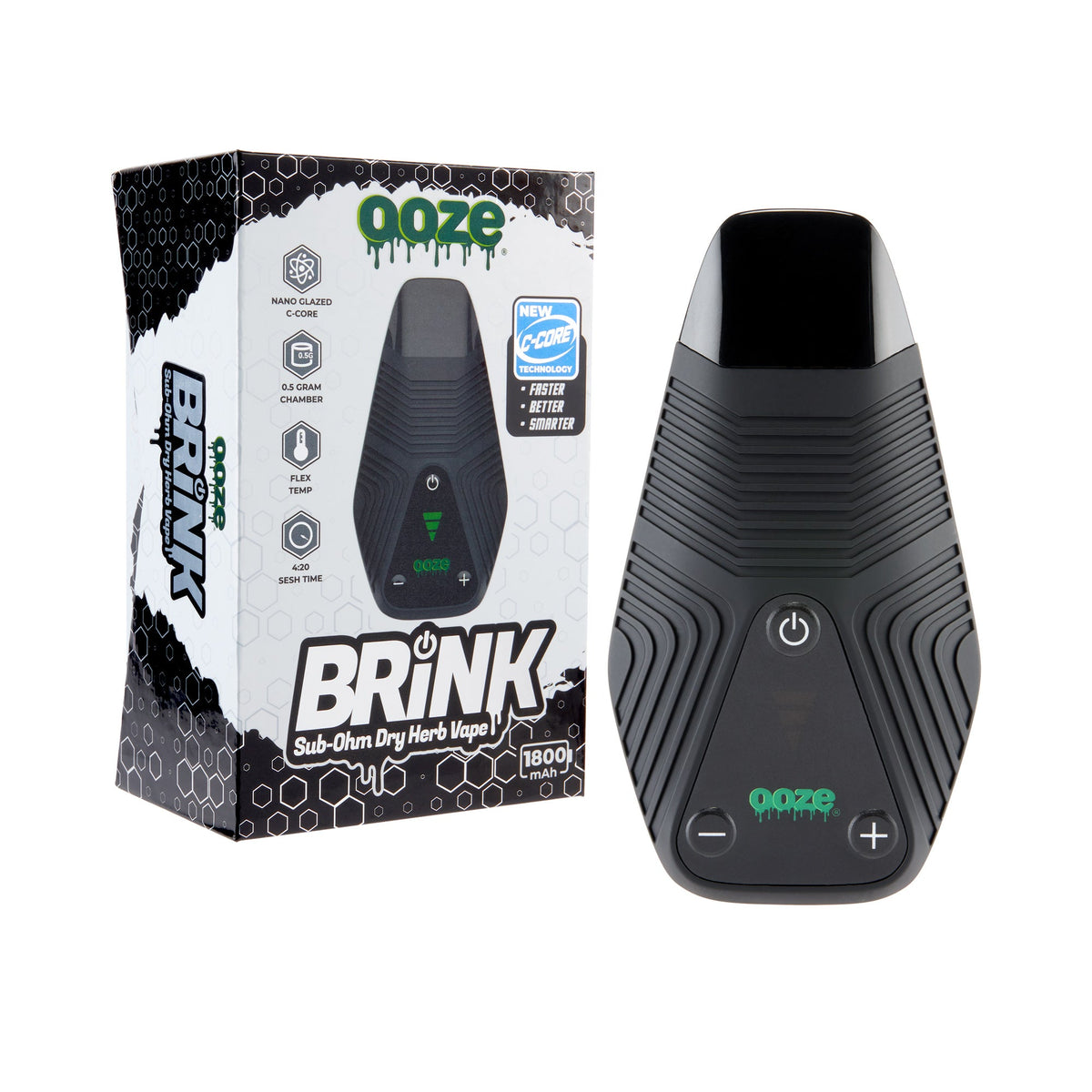 Ooze Brink Dry Herb Vaporizer – 1800 mAh C-Core