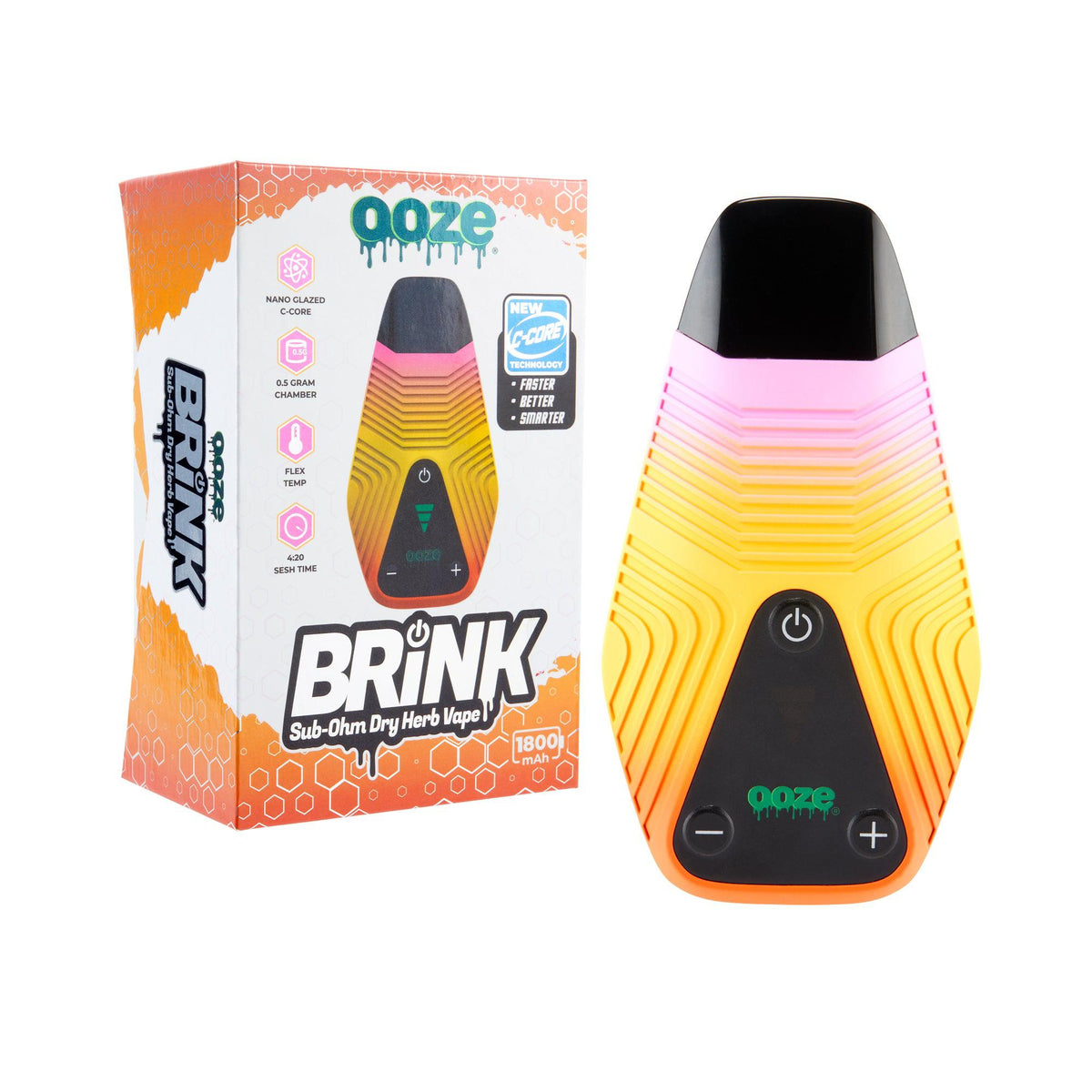 Ooze Brink Dry Herb Vaporizer – 1800 mAh C-Core