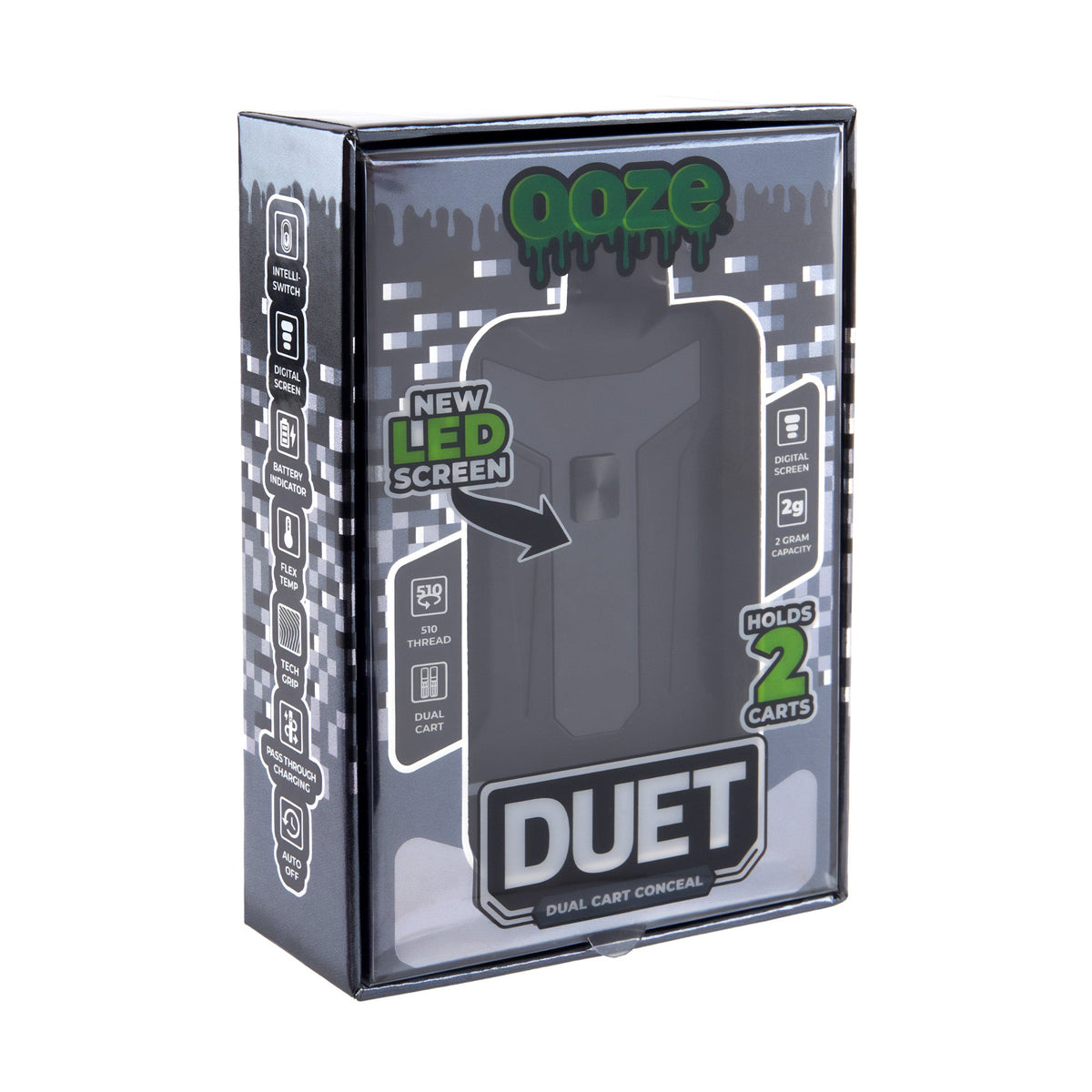 Ooze Duet - 650 mAh 510 Dual Conceal Cart Battery