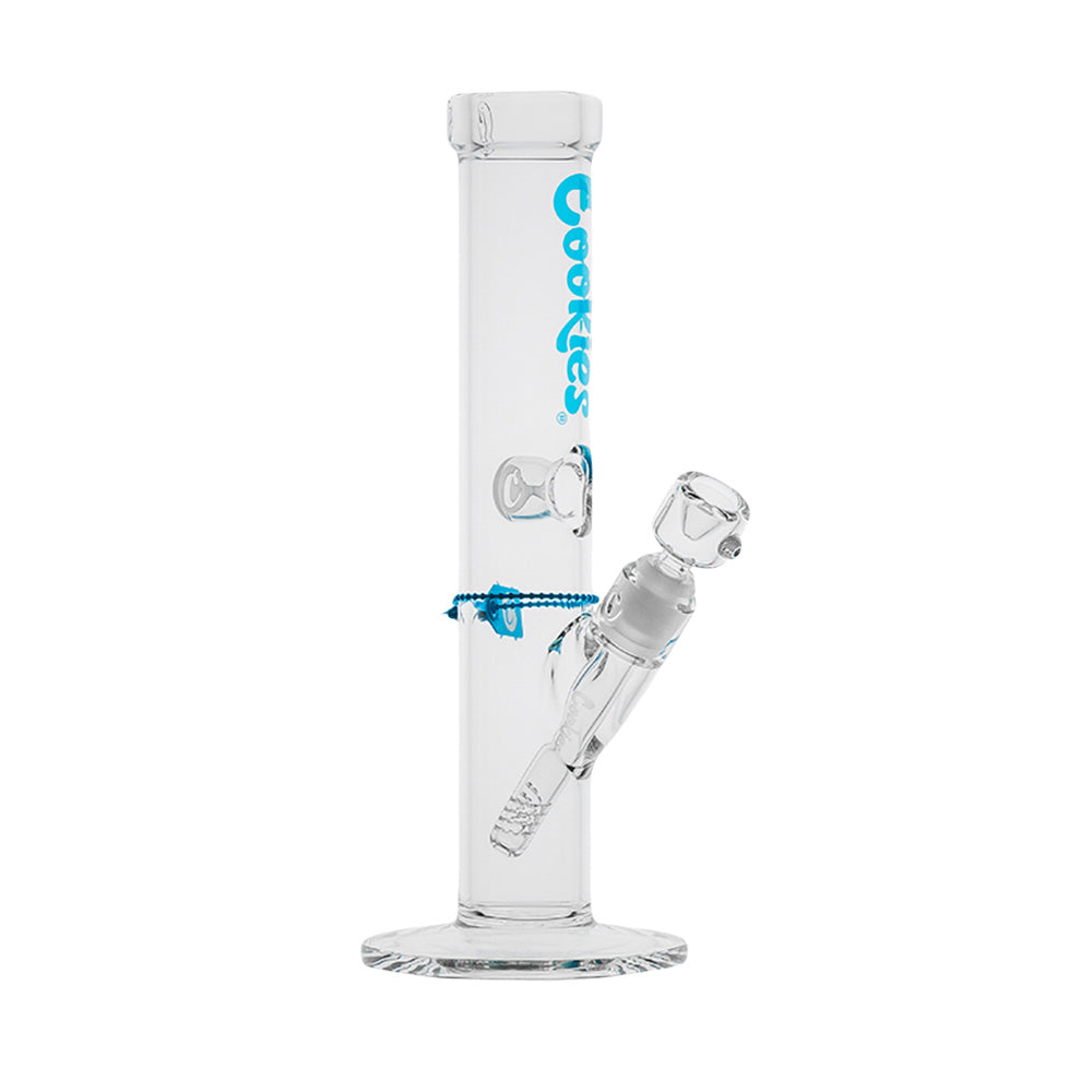 Cookies Original Straight Tube Glass Bong - 13.25 IN