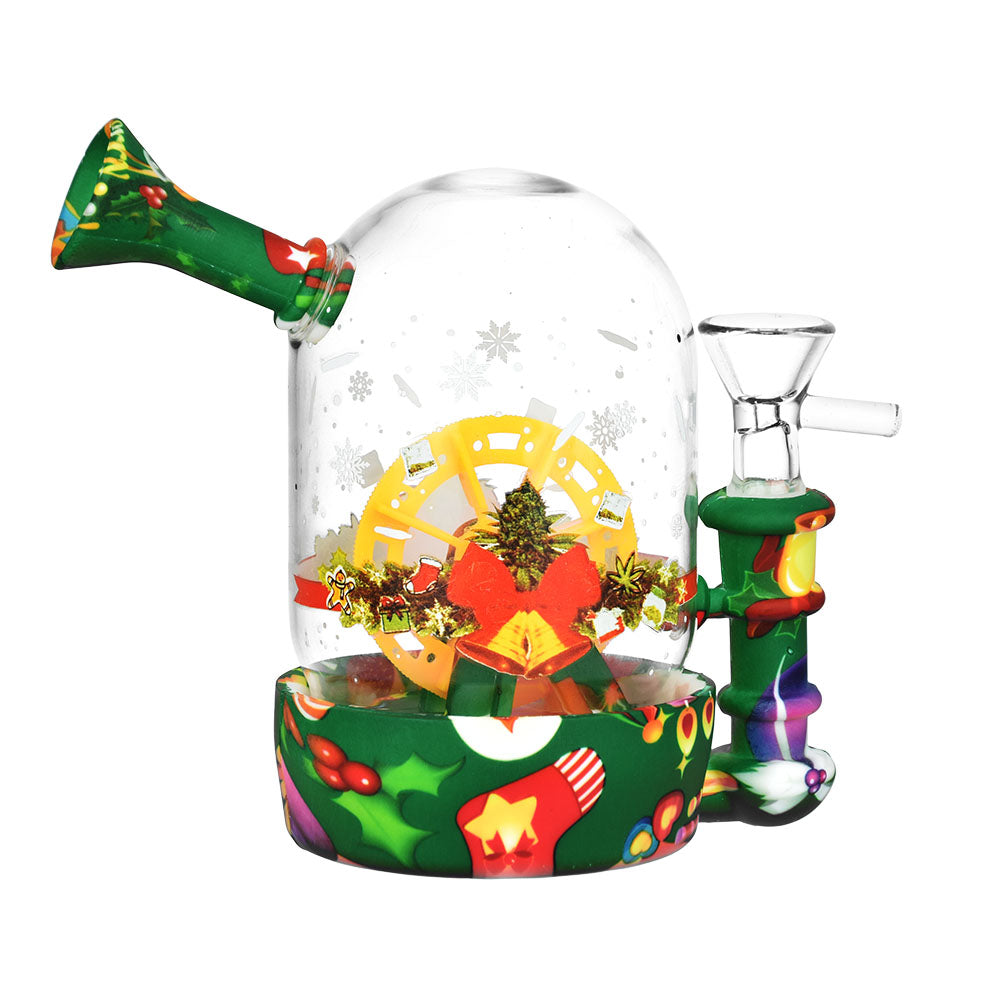 Christmas Waterwheel Bell Jar Water Pipe