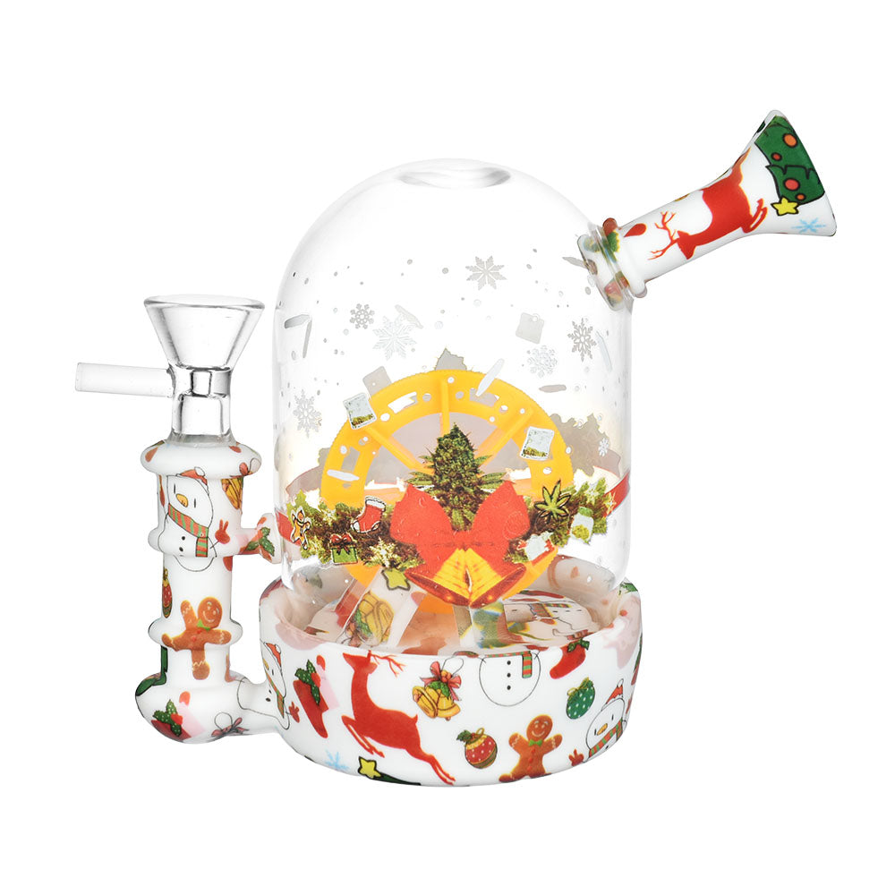 Christmas Waterwheel Bell Jar Water Pipe