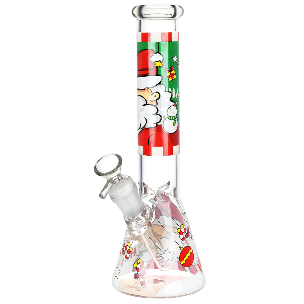 Santa Claus Themed Glass Bong - 10&quot;