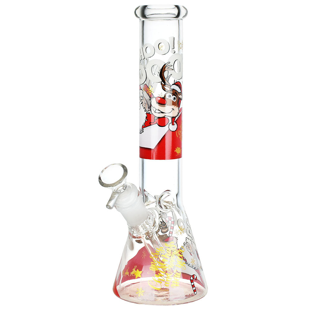 Santa Claus Themed Glass Bong - 10&quot;