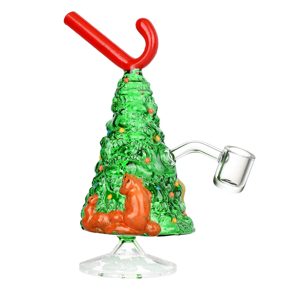 Christmas Tree with Candy Cane Glass Rig