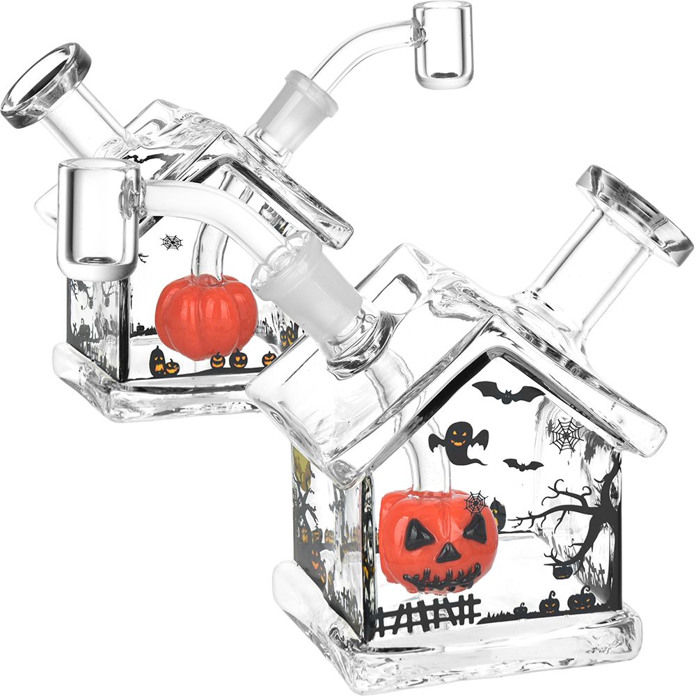 Halloween House Glass Dab Rig - 4.5&quot;