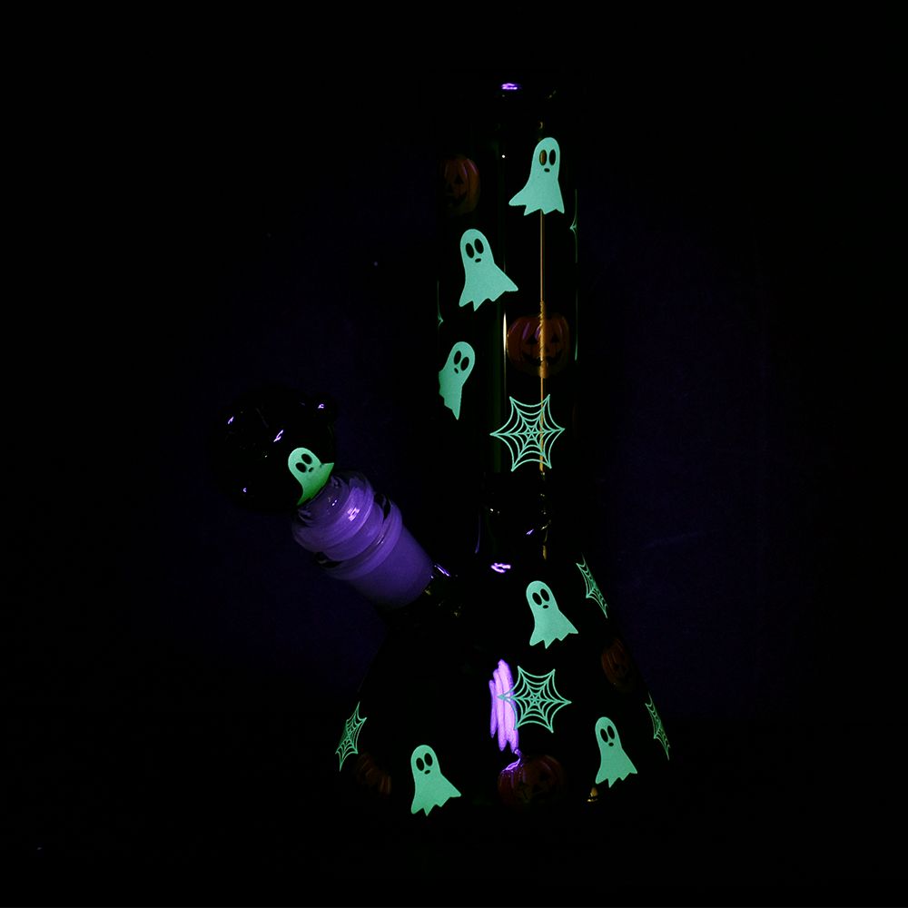 Halloween Decoration Glow Glass Bong - 8&quot;