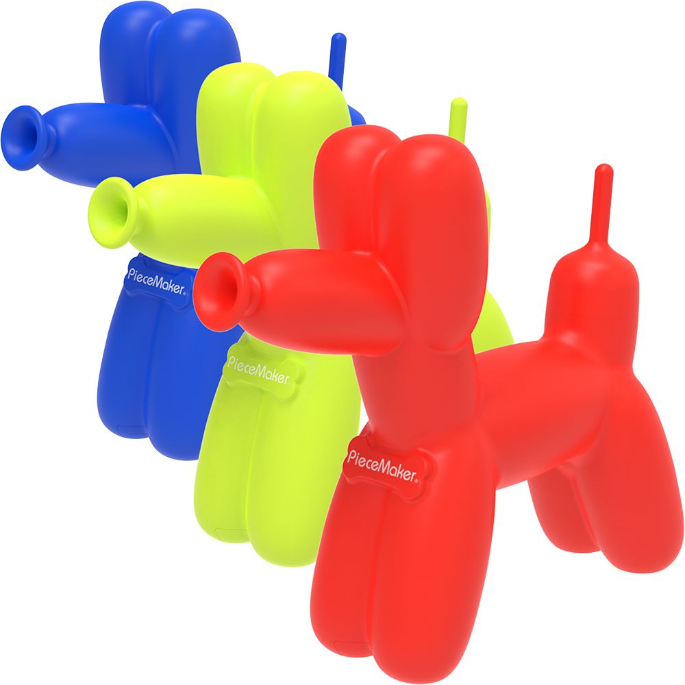 PieceMaker K9 Balloon Dog Silicone Bong - 7.5&quot;