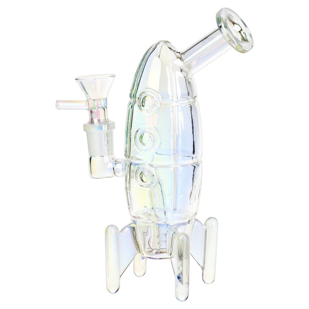 Journey To The Stars Electroplated Glass Bong - 7 IN