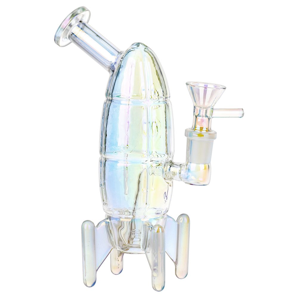 Journey To The Stars Electroplated Glass Bong - 7 IN