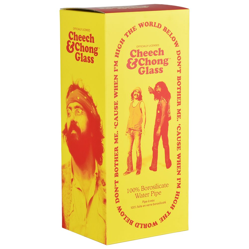 Cheech &amp; Chong Glass Moustache Ride Beaker Water Pipe - 12&quot;