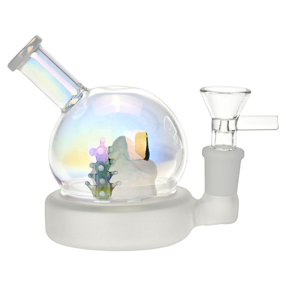 Globe Christmas glass bong 