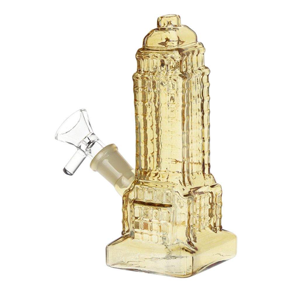 Empire State of Mind Glass Mini Bong - 6"