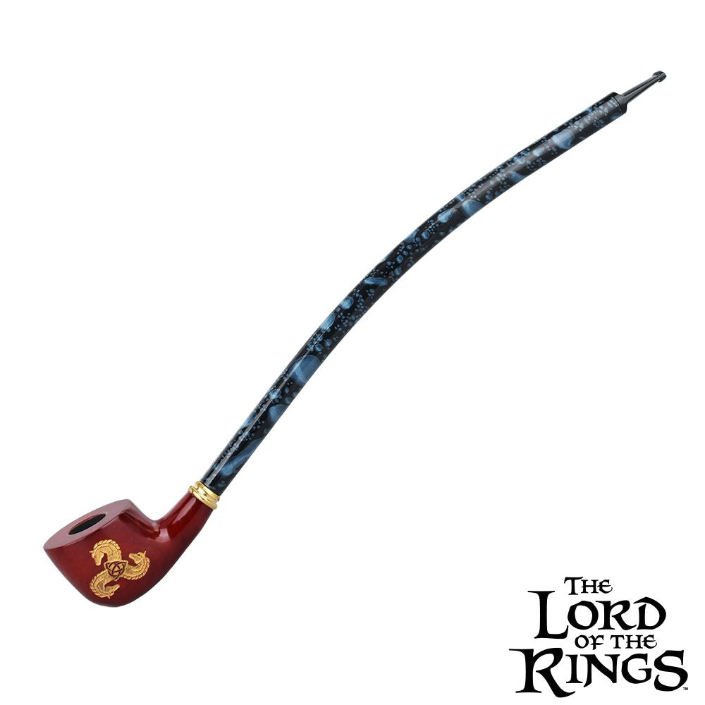 Long Pipe with a red base and gold accents, featuring 'The Lord of the Rings' logo on a white background.