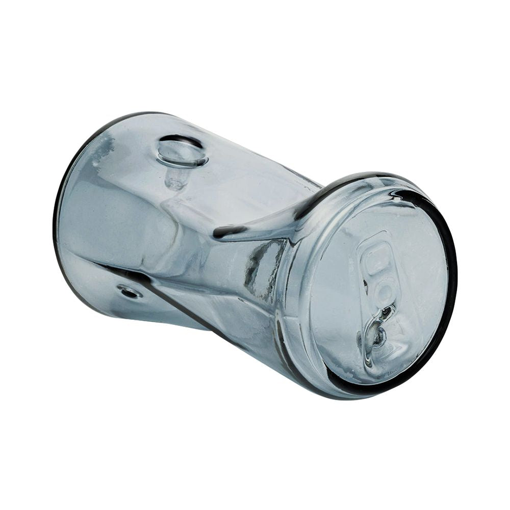 Crushed Can Glass Hand Pipe - 4.5&quot;