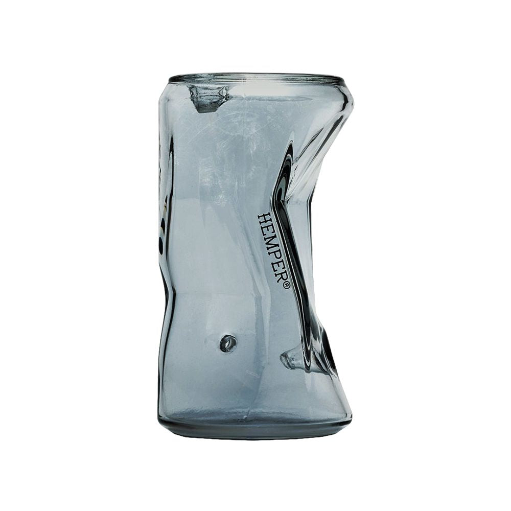 Crushed Can Glass Hand Pipe - 4.5&quot;