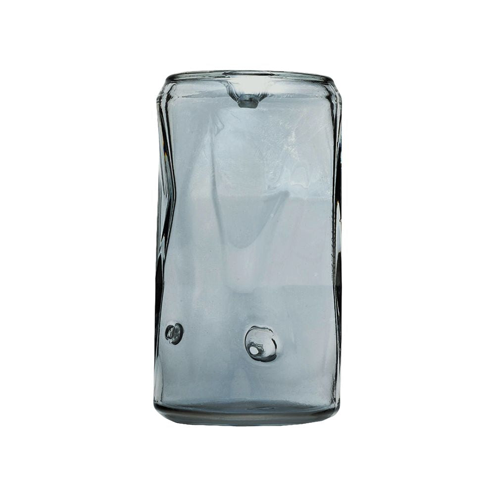 Crushed Can Glass Hand Pipe - 4.5&quot;