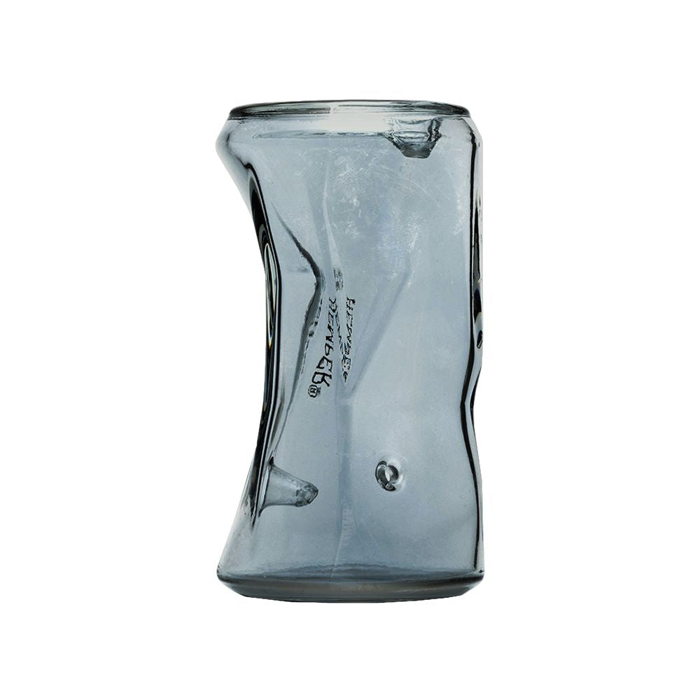 Crushed Can Glass Hand Pipe - 4.5&quot;