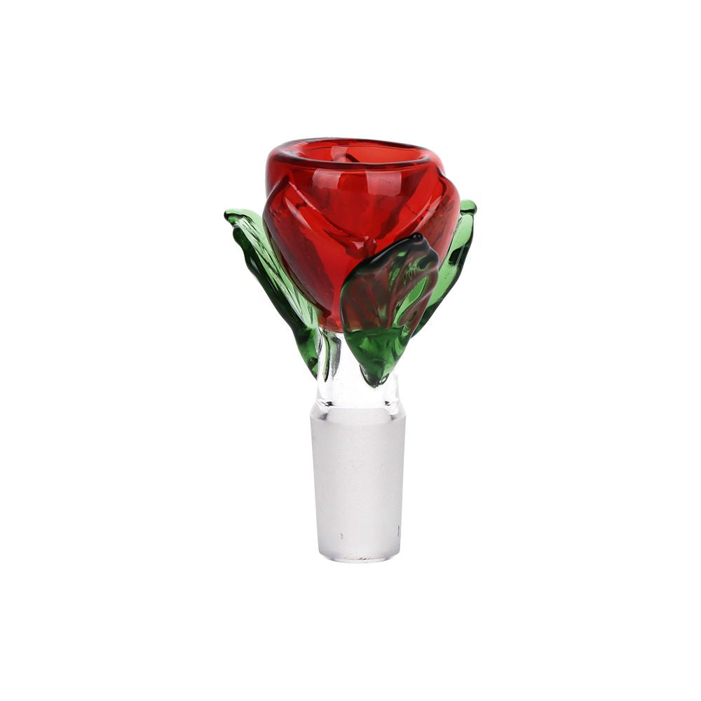 Rose in Vase Glass Water Pipe - 7&quot;