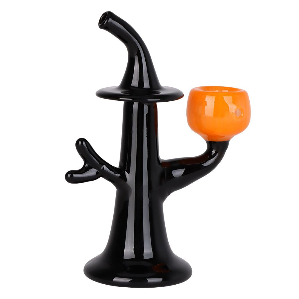 Witch Tree x Jack-o-lantern Glass Hand Pipe