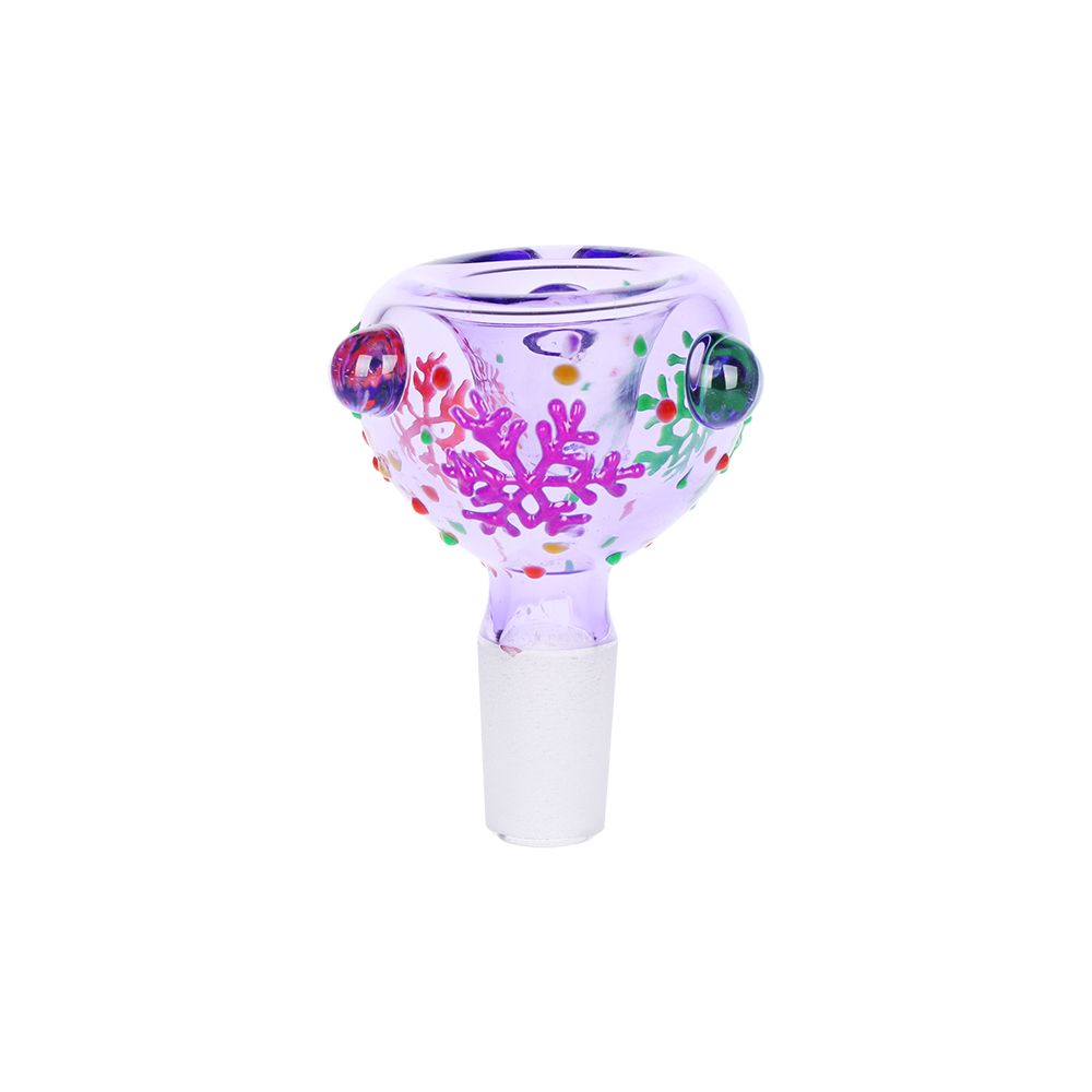 Hearts & Clouds Glass Beaker Bong - Light Pink