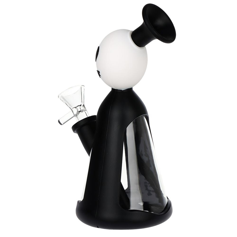 “The Nightmare” Silicone on Glass Water Bong - 7.25"