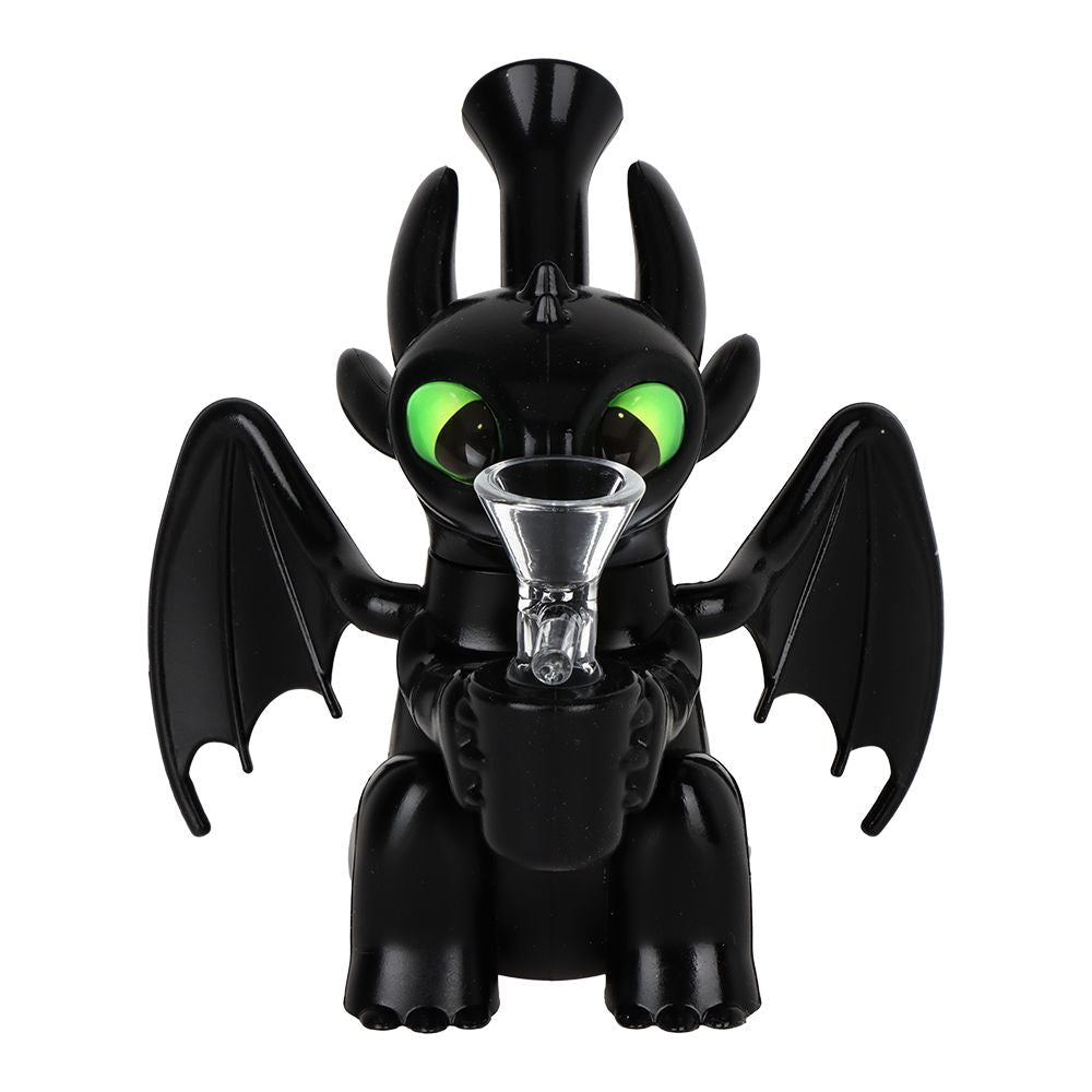 Baby Dragon Silicone Bong w Glass Bowl - 5.25"