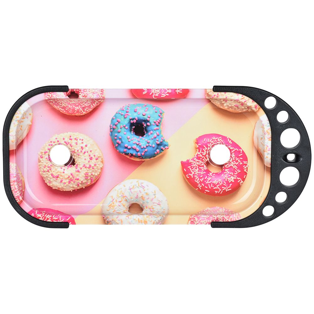 Elevated Metal Rolling Tray &amp; Cone Loader Kit - Donut