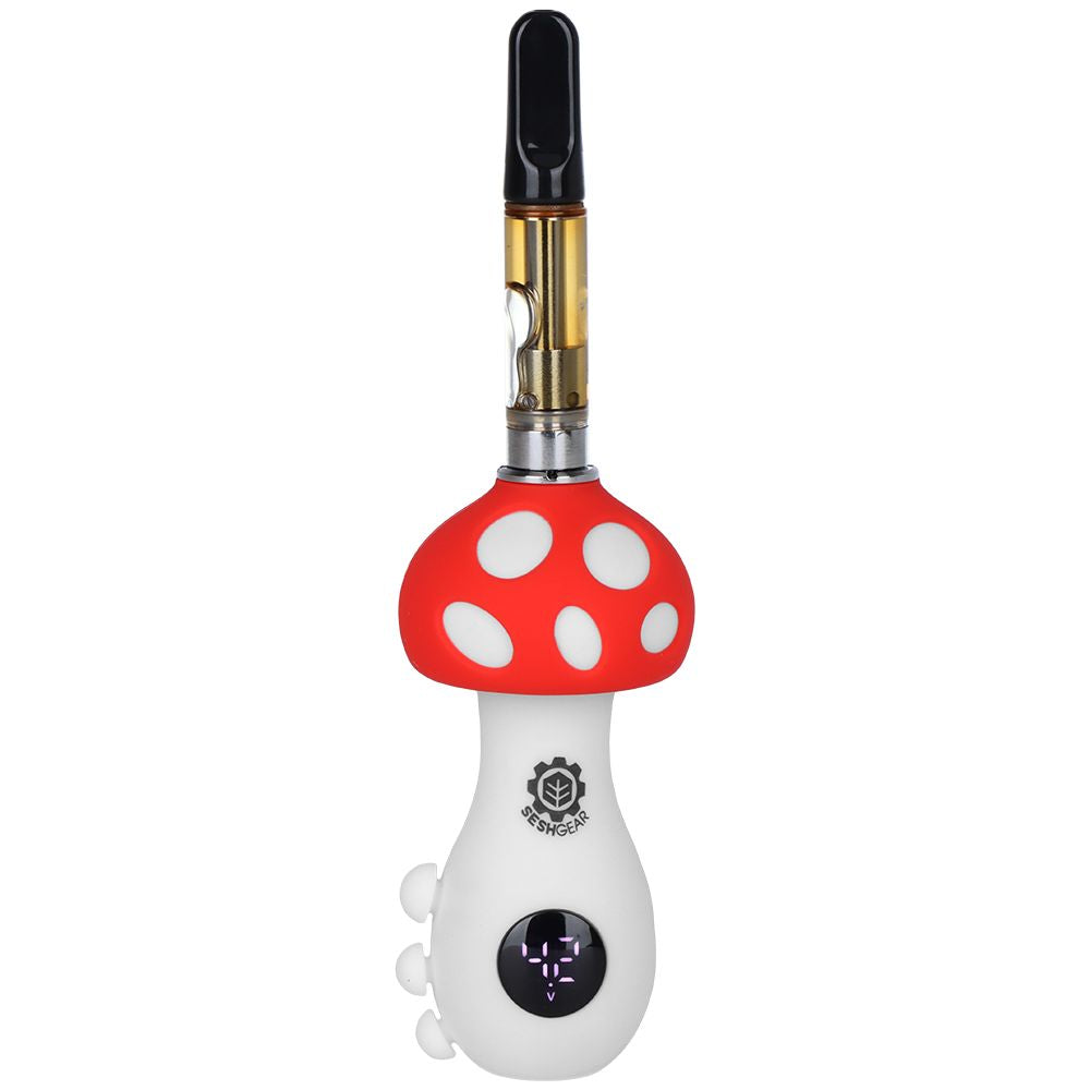 Mushroom 510 Vape Battery 550mAh, Digital Display, USB-C - World of Bongs Mushroom 510 Vape Battery 550mAh, Digital Display, USB-C - World of Bongs