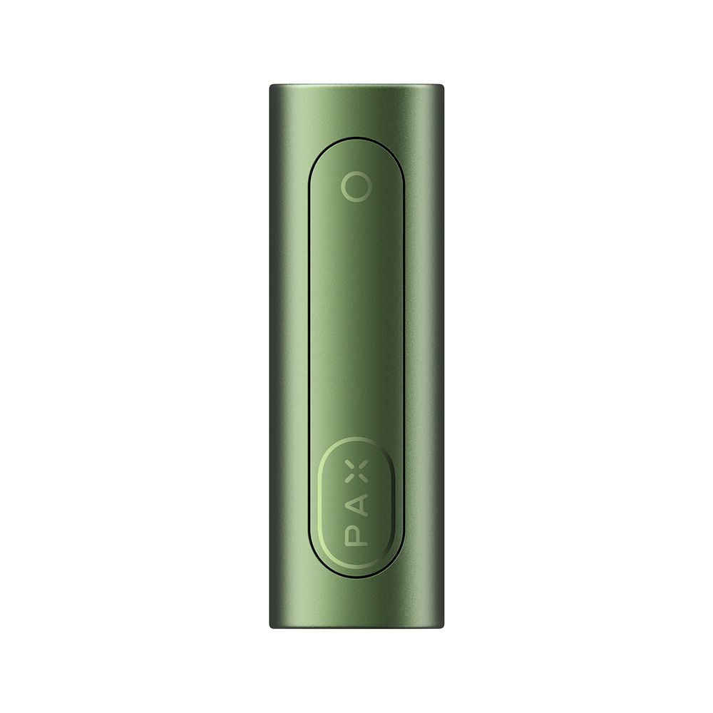 Green PAX device on a white background